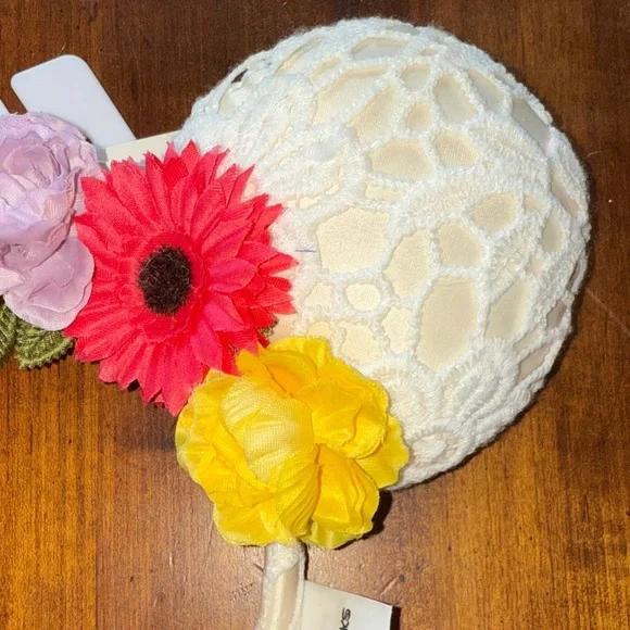 Disney White Lace Ears with Floral Accents (NWT) - Picture 5 of 10